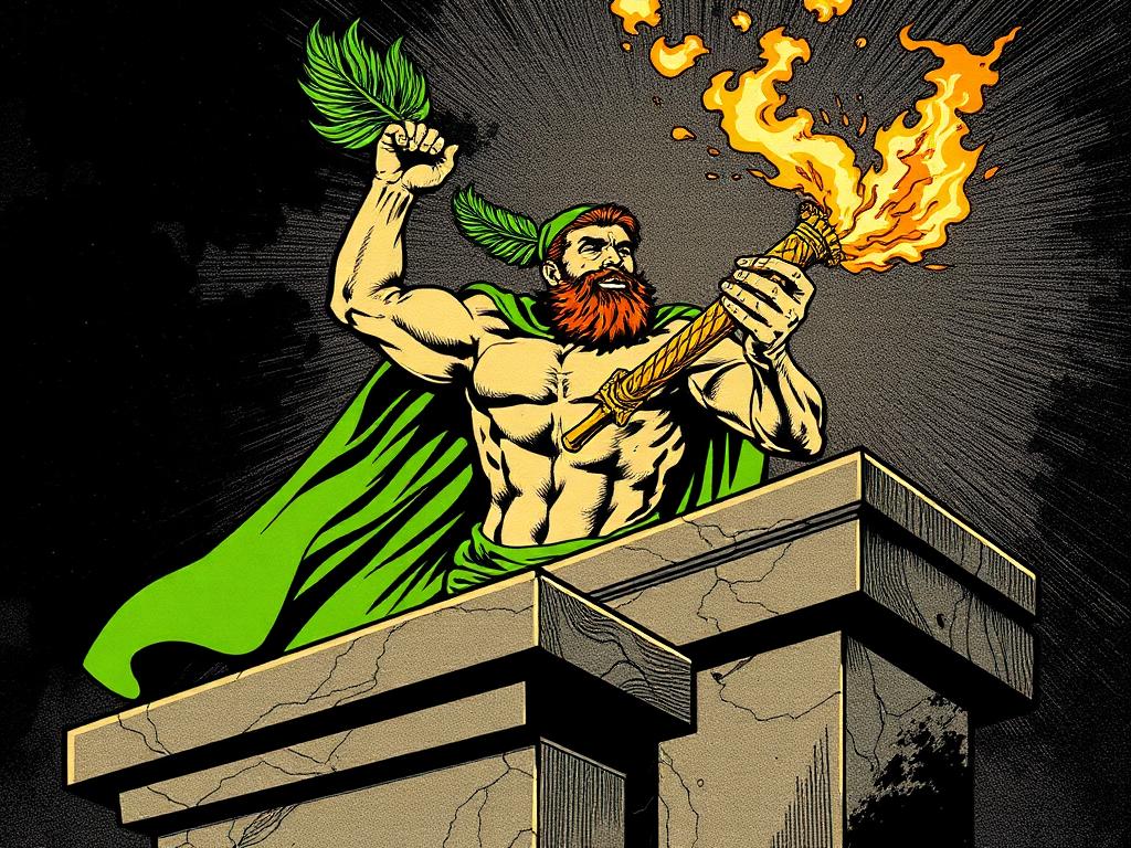 Prometheus seizing the burning torch